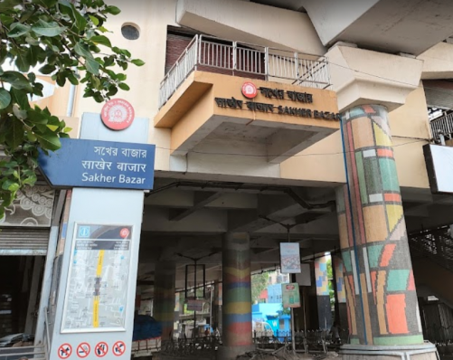 Sakher Bazar Metro Station — the studio is right beside this station